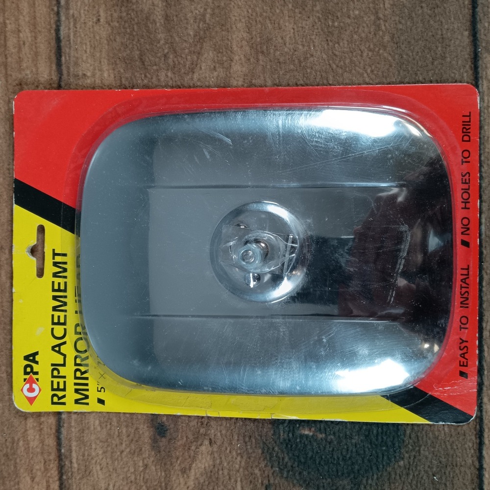 CPA Replacement Mirror Head 5 x 7 Stainless Steel Easy Install No Holes Drill